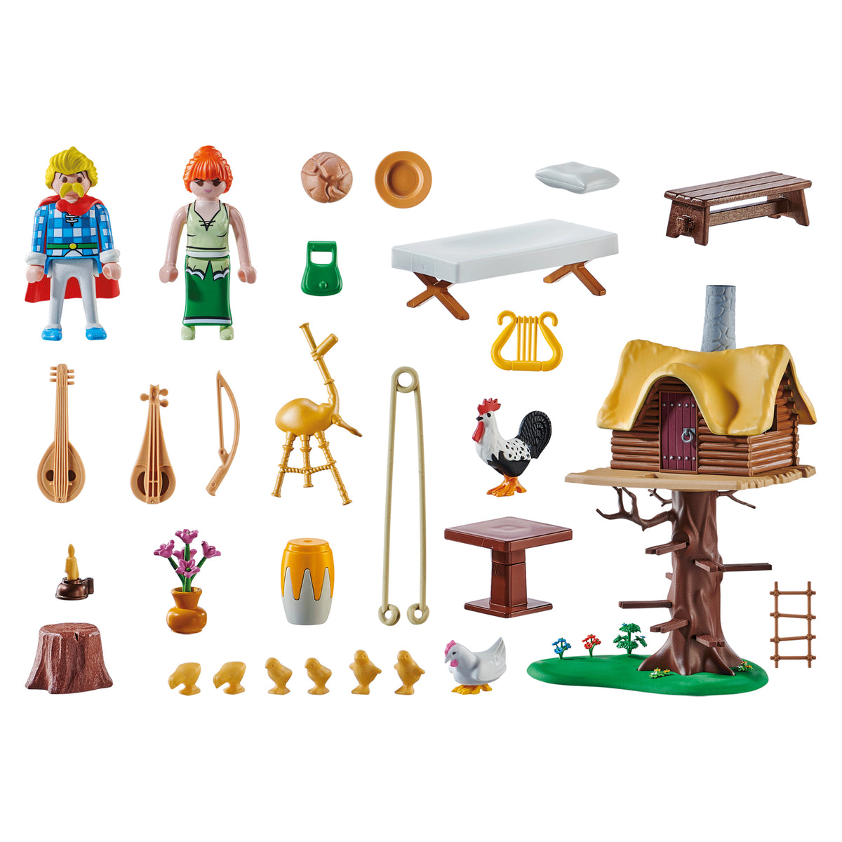Playmobil Asterix: Cacofonix with treehouse