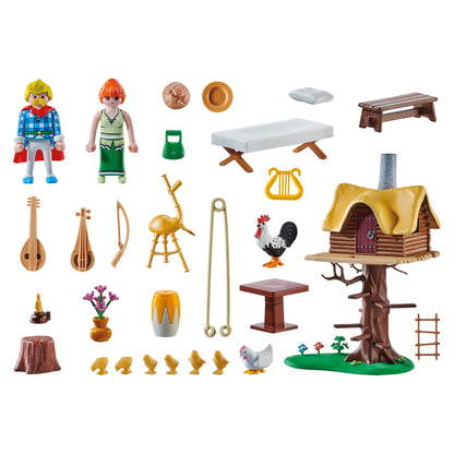 Playmobil Asterix: Cacofonix with treehouse