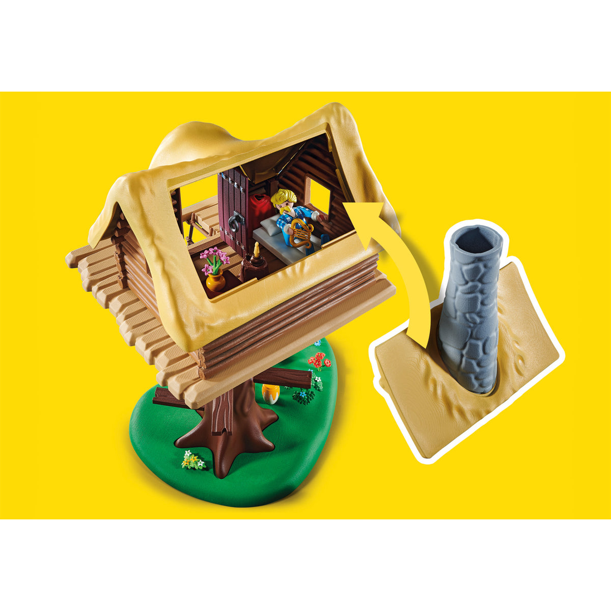 Playmobil Asterix: Cacofonix with treehouse