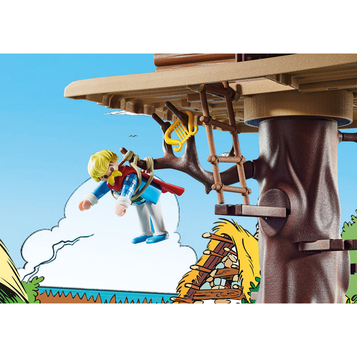 Playmobil Asterix: Cacofonix with treehouse