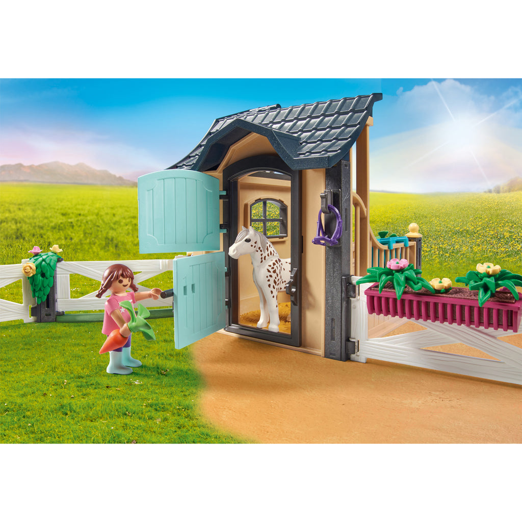 Playmobil Riding Stable Extension Set - Horse Stable & Fence For Equestrian Play, Ages 4-10