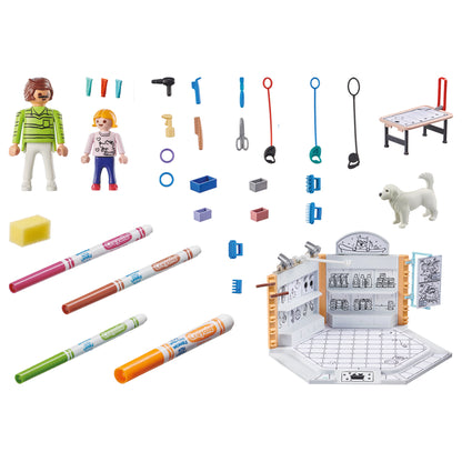Playmobil Crayola Dogs salon