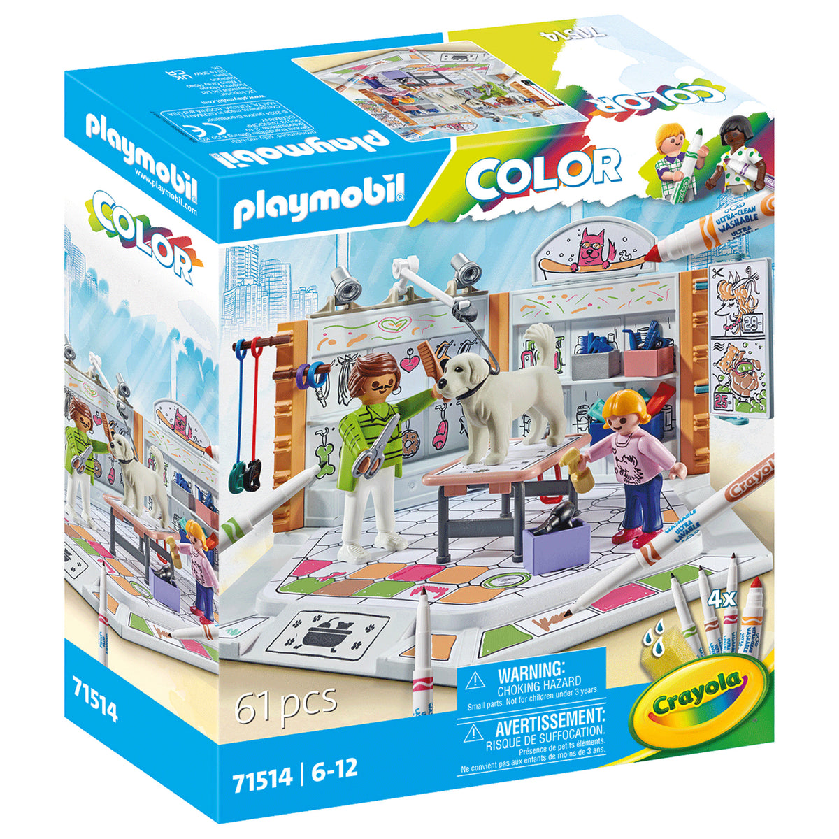 Playmobil Crayola Dogs salon