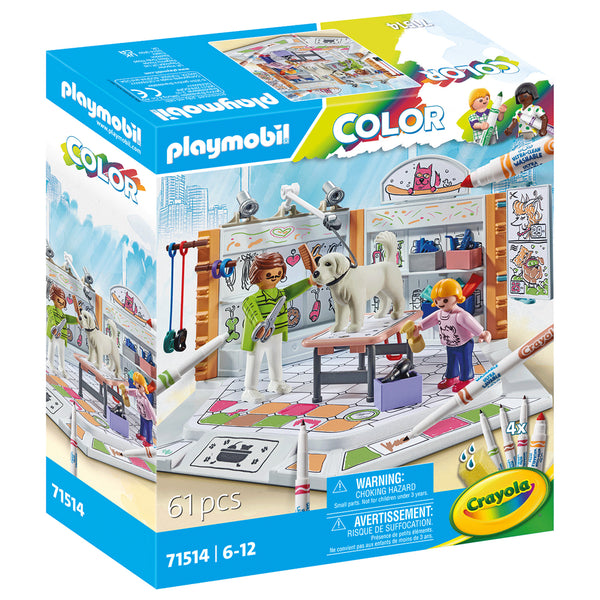 Playmobil Crayola Dogs salon