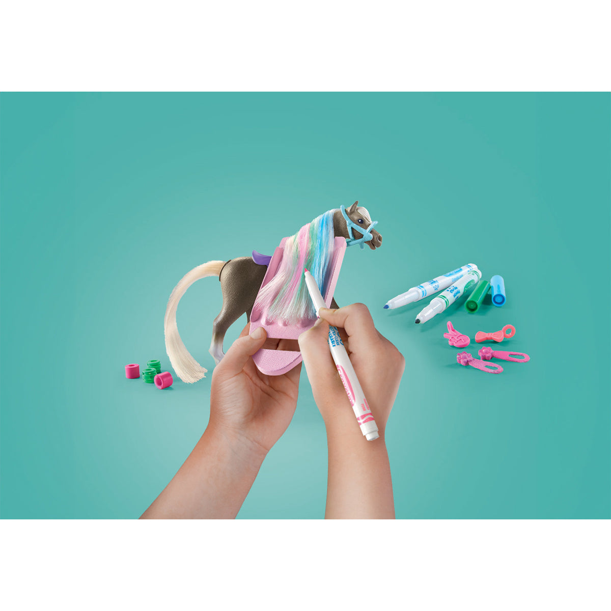 Playmobil Crayola Washable Horse Set