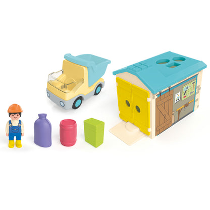 Playmobil JUNIOR: Construction Truck with Garage