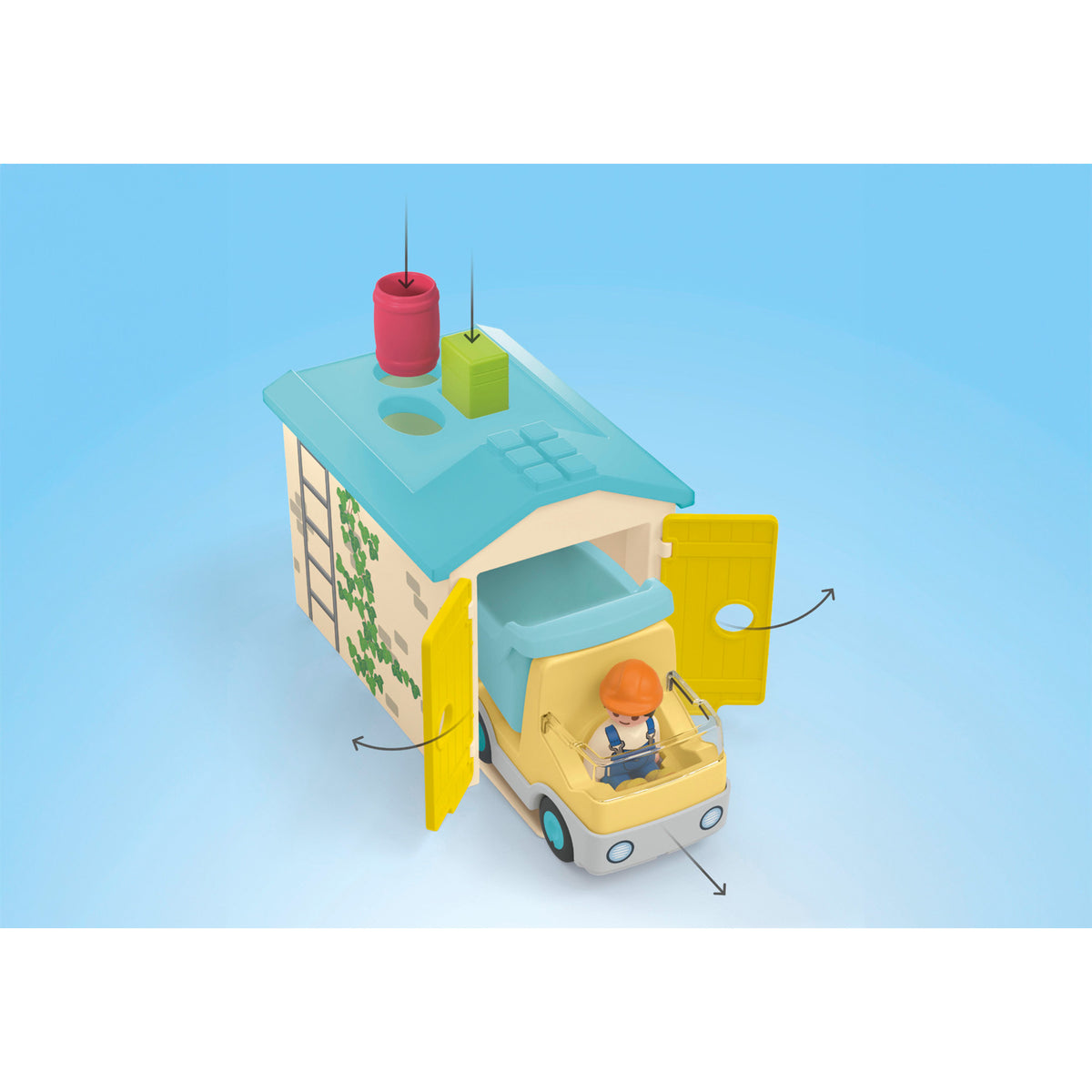 Playmobil JUNIOR: Construction Truck with Garage
