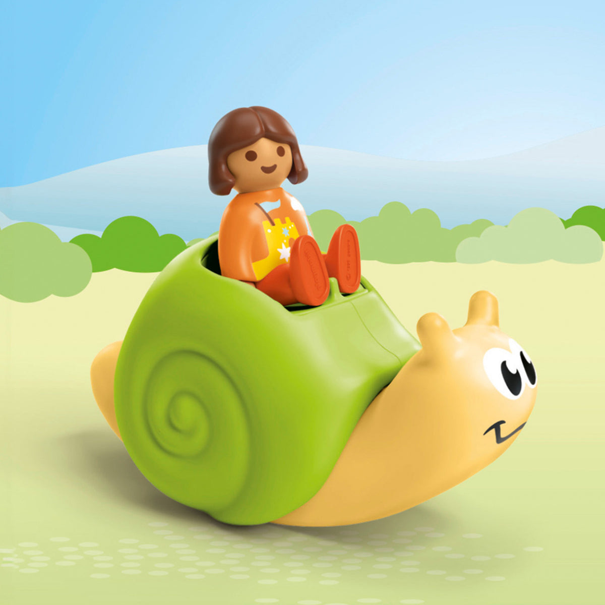 Playmobil JUNIOR: Rocking Snail with Rattle Feature