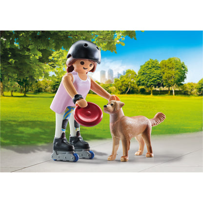 Playmobil Skater with Retriever