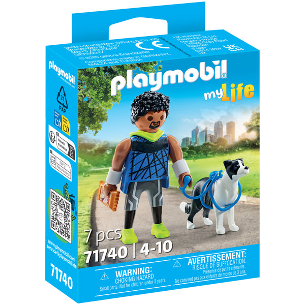 Playmobil Jogger with Border Collie