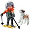 Playmobil Hiker with Saint Bernard
