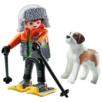 Playmobil Hiker with Saint Bernard