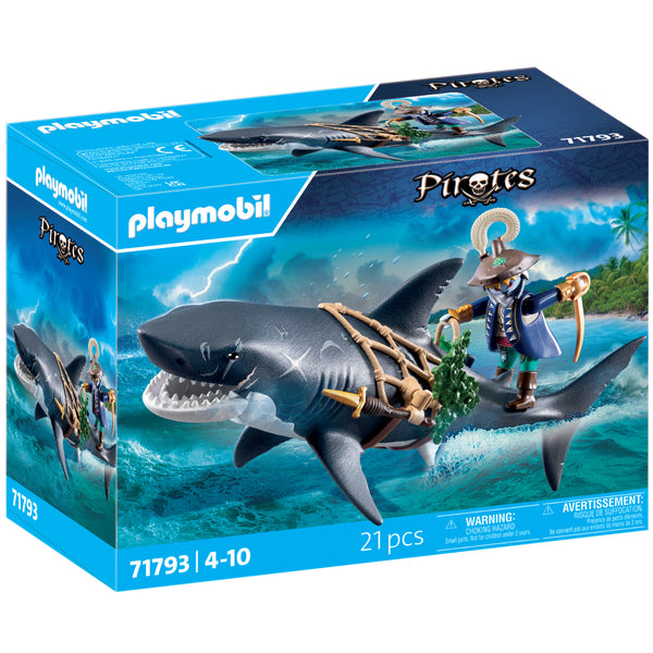 Playmobil Giant Shark with Pirate
