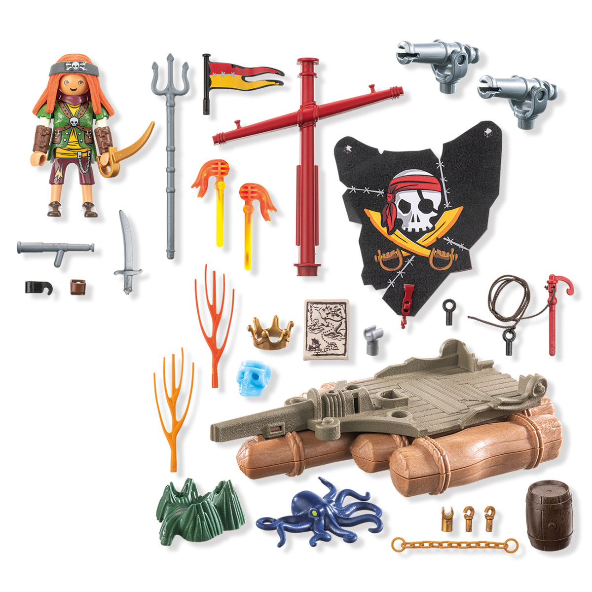 Playmobil Pirate Raft with Treasure