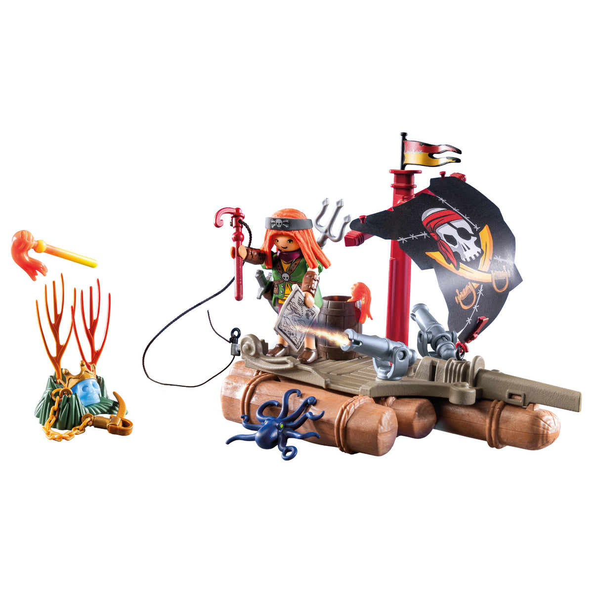 Playmobil Pirate Raft with Treasure