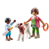 Playmobil Farmer with Calf