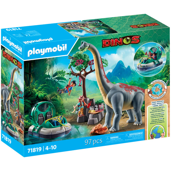 Playmobil Brachiosaurus with Hovercraft