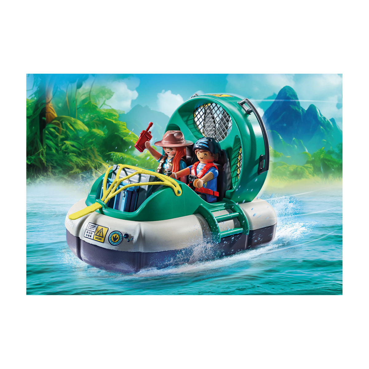 Playmobil Brachiosaurus with Hovercraft