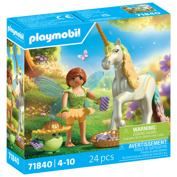 Playmobil Collectible Unicorn Rainbow Flower with Fairy