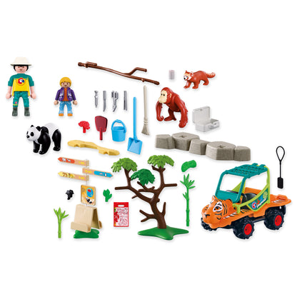 Playmobil Zoo Zookeeper with vehicle