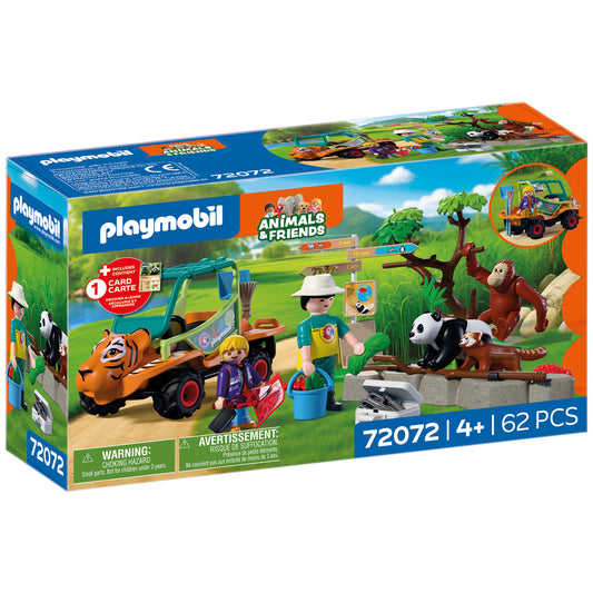 Playmobil Zoo Zookeeper with vehicle