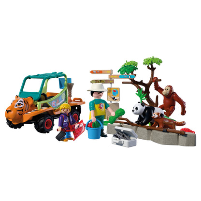Playmobil Zoo Zookeeper with vehicle