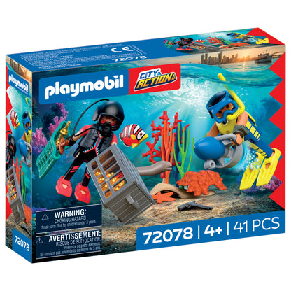 Playmobil Police Diver with Treasure