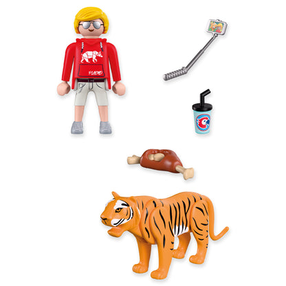 Playmobil Zoo Tiger and Visitor