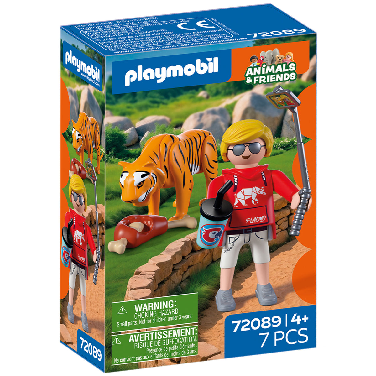 Playmobil Zoo Tiger and Visitor