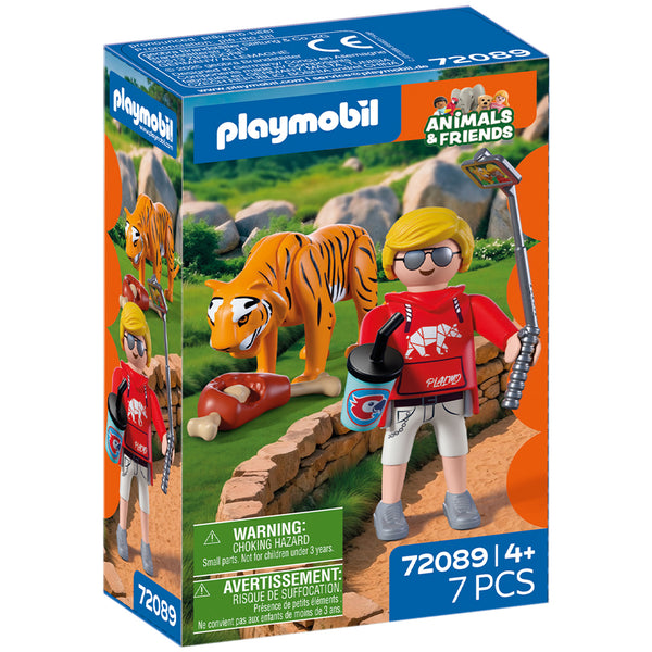 Playmobil Zoo Tiger and Visitor