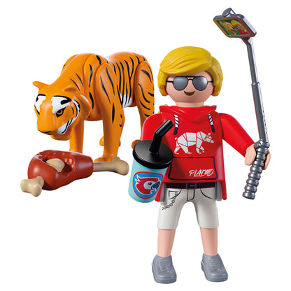 Playmobil Zoo Tiger and Visitor