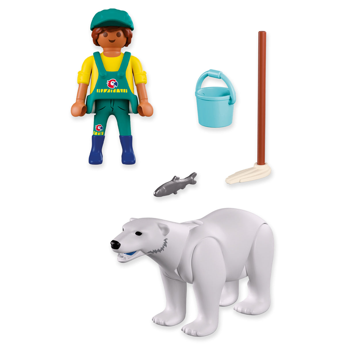 Playmobil Zoo Polar Bear and Zookeeper