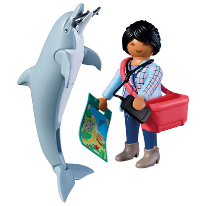 Playmobil Zoo Dolphin and Visitor