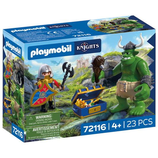 Playmobil Troll with Lion Knight Treasure