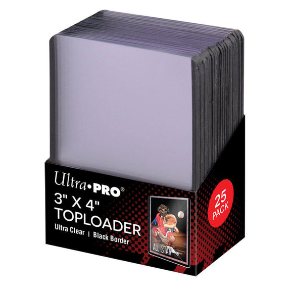 Ultra Pro Deck Sleeves - Top Loader - Black Border - 35pt - 25 pack