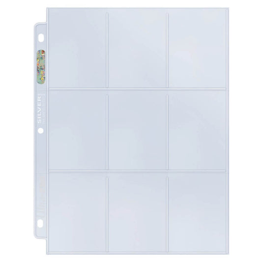 Ultra Pro 9 Pocket Silver Series Page - 3-hole punched (single page)