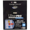Ultra Pro 9 Pocket Platinum Page - Side Load - 3-hole punched (100 Pages)