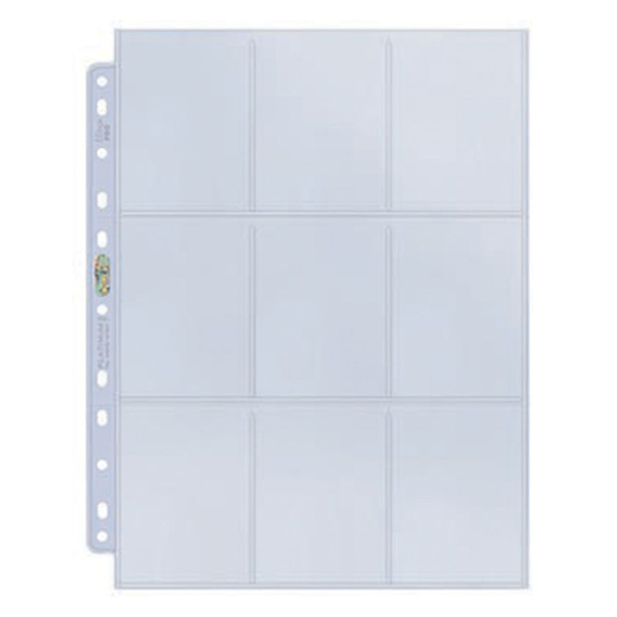 Ultra Pro 9 Pocket Platinum Page - 11-hole punched (single page)