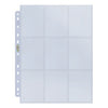 Ultra Pro 9 Pocket Platinum Page - 11-hole punched (100 pages)