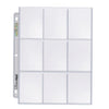Ultra Pro 18 Pocket Page - Silver Series - 3-hole punched (25 pages)