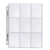 Ultra Pro 18 Pocket Page - Silver Series - 3-hole punched (25 pages)