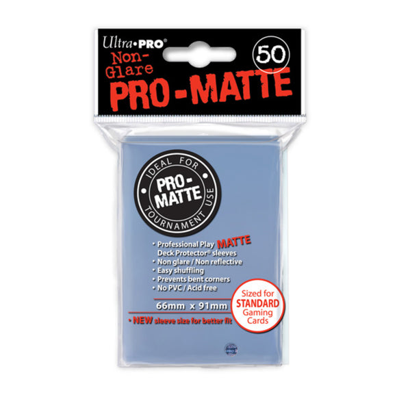 Ultra Pro Deck Sleeves - Pro Mate Non Glare - Clear - 50 pack