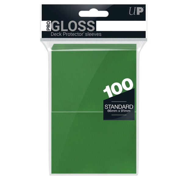 Ultra Pro Deck Sleeves - Pro Gloss - Green - 100 pack