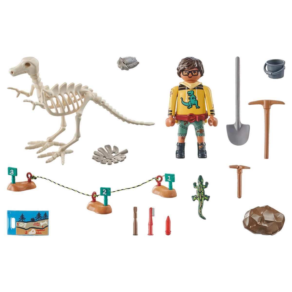 Playmobil Archaelological Dig with Dino Skeleton