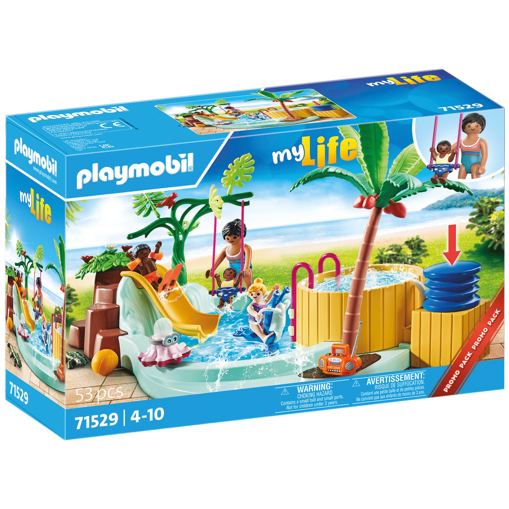 thumbnail image 2 of Playmobil My Life Set 71529 Children's Pool With Whirlpool 2 of 9