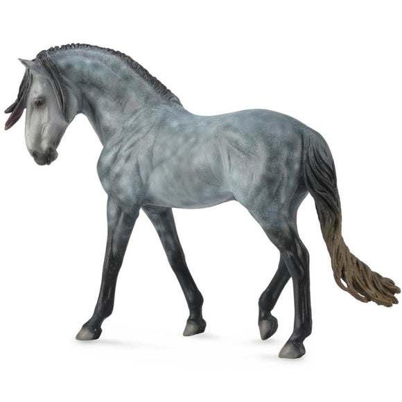 CollectA Andalusian Stallion - Dark Dapple Grey Deluxe