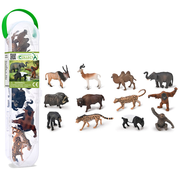 CollectA Mini Wild Animals Tube B 12 Piece