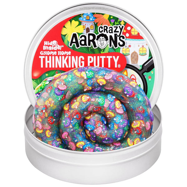 Crazy Aaron's Hide Inside! Gnome Home Thinking Putty