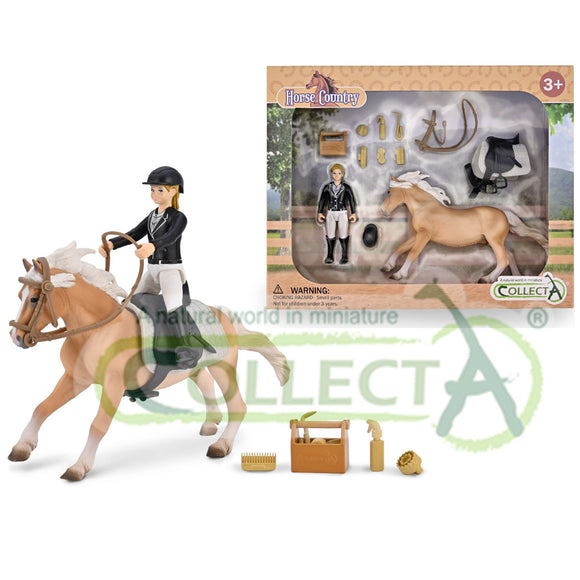 CollectA Girl Tournament Rider with Horse & Grooming Accessories
