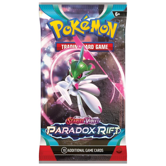 Pokemon TCG Paradox Rift Booster Pack - Iron Valiant ex Pack Art
